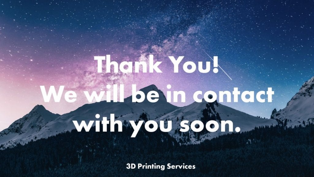 Thank You 3D Printing Services – 3D Printing Colorado